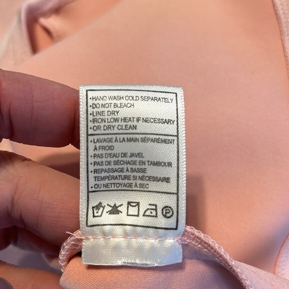 JACK by BB DAKOTA Small Pink Square Neckline Mini Dress Sleeveless Faux Suede - Picture 8 of 8